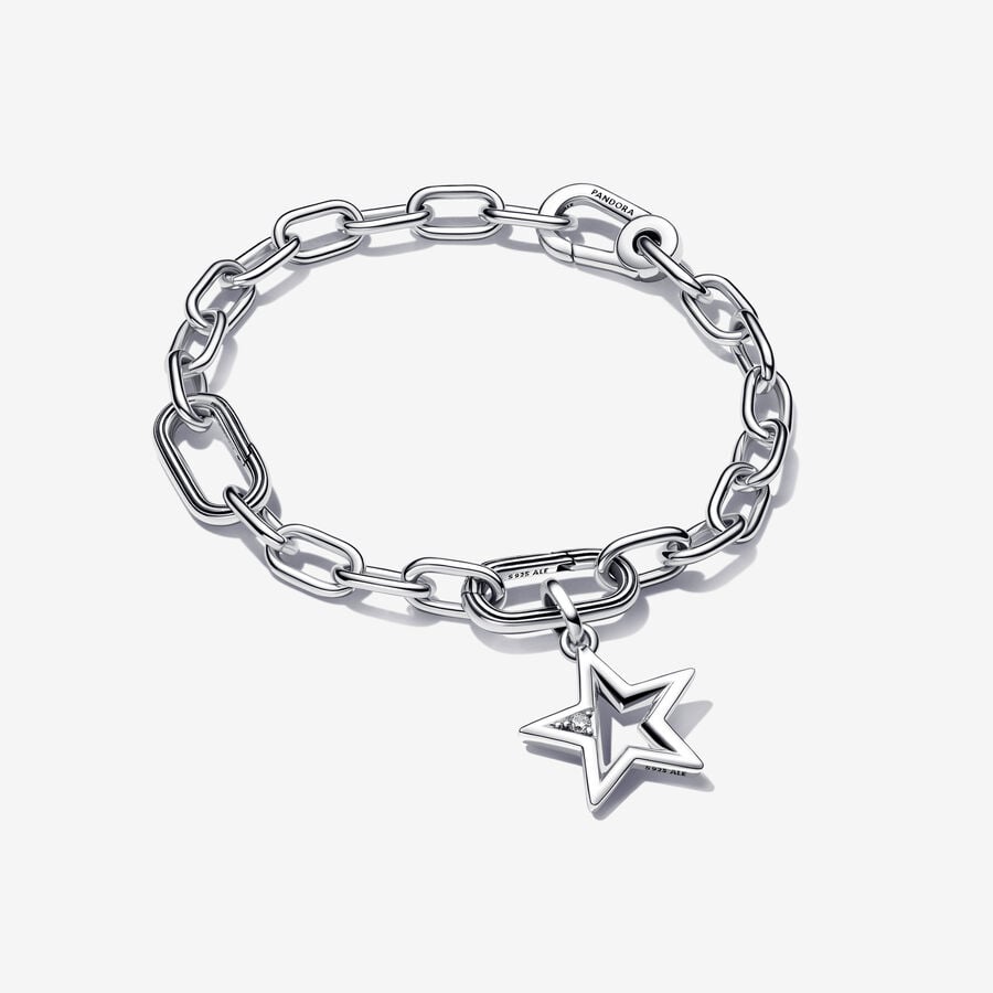 Pandora ME Sparkling Star Medallion Charm and Bracelet Set image number 0